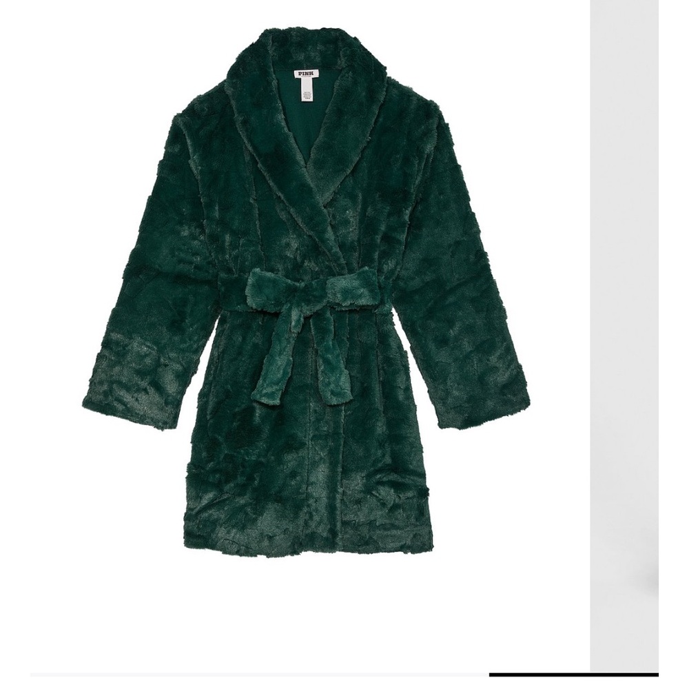 Pink Victoria’s Secret Fluff Belted Robe Size XS/Small